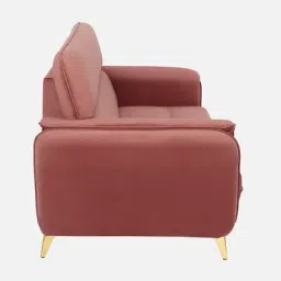 star india Royal Fabric 3 Seater Sofa in Pink Colour image 5