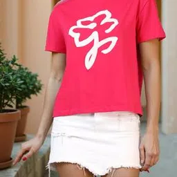 Shein Drop Shoulder Graphic Chest Print Loose Fit Crew Tshirt-picture-19