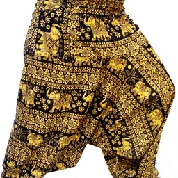 icare Printed Cotton Women Harem Pants-picture-16