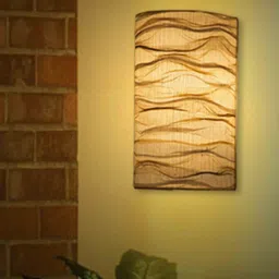 oorjaa Tower Metal Flush Mount Wall Light (Ivory) image 1