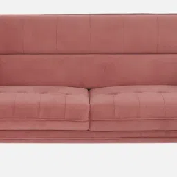 star india Royal Fabric 3 Seater Sofa in Pink Colour image 3