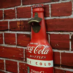 eazywagon Red Metal Ice Cold Coca Cola Wall Decor image 4