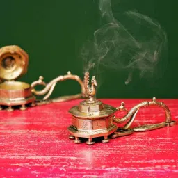 Brass Dhoop Dhani Burner By Ekaa-image-6