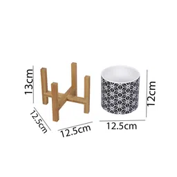 Black & White Ceramic Planter by Tayhaa image 2