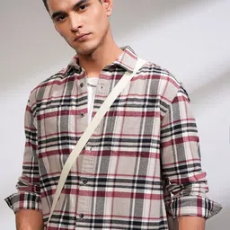 HIGHLANDER Men Opaque Checked Casual Shirt-picture-27