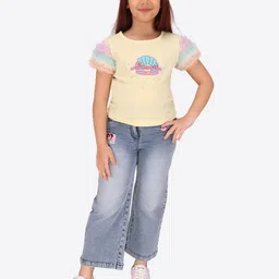 CUTECUMBER Embellished Net Top image 2