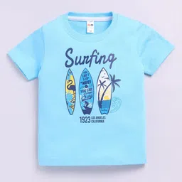 LITTLE NINJA Boys Printed Round Neck Top With Shorts image 4