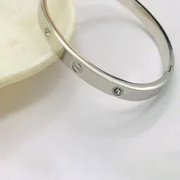 Mansiya Creations Women Silver-Plated Bangle-Style Bracelet-picture-16