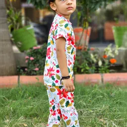 ALANTA Unisex Kids Printed T-shirt with Pyjamas image 4