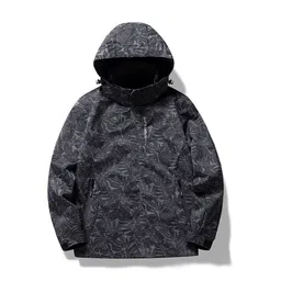 HERE&NOW Men Hooded Floral Printed Casual Bomber Jacket-picture-31