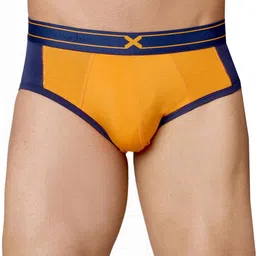 FRENCHIE Pack Of 2 Low-Rise Stretchable Basic Briefs - FR-MI-BF-GROVE-1X5-PO2-CBBLU-S image 3