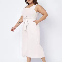 BRINNS BRINNS Plus Size Round Neck Cotton Jumpsuit image 5