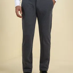 Allen Solly Men Textured Slim Fit Formal Trousers-picture-18
