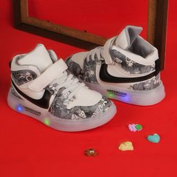 Happy Feet Kids Colourblocked Sneakers with LED-picture-36