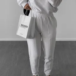 Mast & Harbour High Neck Sweatshirt With Trousers Co-Ords Set image 3