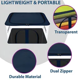 Myntra Elegant Homes Navy Blue 6 Pieces PVC Regular Multi-Utility Organisers image 3