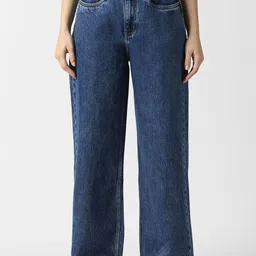 Van Heusen Woman Women Solid Regular Fit Mid-Rise Light Fade Medium Shade Jeans-picture-40