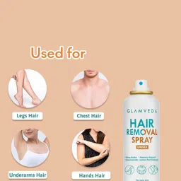 GLAMVEDA Set Of 3 Painless Hair Removal Spray With Aloe Vera - 200 ml Each image 5