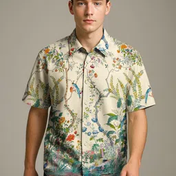 BULLMER Men Floral Printed Shirts-image-12