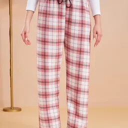 SECRETS BY ZEROKAATA Checked High-Rise Assorted Lounge Pant image 2