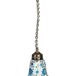 1ST TIME White & Blue Textured Self Assembly Ceiling Lamp-picture-48