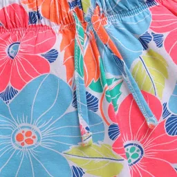 Mars Infiniti Girls Floral Printed Top with Shorts Clothing Set image 3