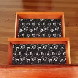 Mopak Decor Black Set of 1 Regular Shelf Liner Organisers image 3