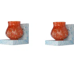 SOMIL Orange Glass Cylinder Printed Wall Lamps-picture-46