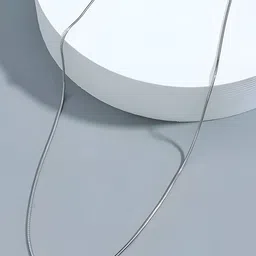 Minprice Unisex Silver-Plated Stainless Steel Minimal Chain-picture-28