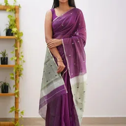 CANIZZARO Woven Design Zari Handloom Banarasi Saree image 5