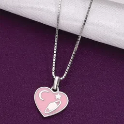 KAI JEWEL Girls Sterling Silver Rhodium-Plated Pendant With Chain-image-35
