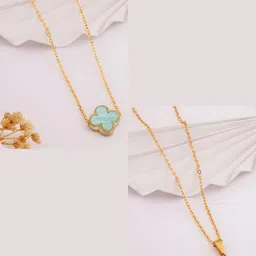 SZN Set Of 2 Gold-Plated Enamelled Minimal Necklaces-picture-25