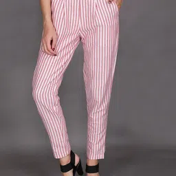 Me Craft Women Comfort Pleated Trousers-image-66