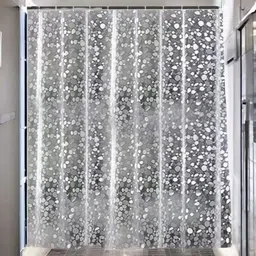 HOME ARK White & Grey Long Door Bubble Curtain-picture-40