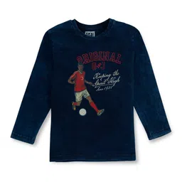 Gini and Jony Boys Graphic Printed Round Neck Cotton T-shirt-picture-24