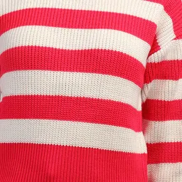 Mast & Harbour Women Striped Woollen Pullover image 3