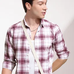 HIGHLANDER Men Checked Casual Shirt-picture-36