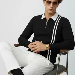 Try This Striped Polo Collar Long Sleeves Casual T-shirt-picture-12