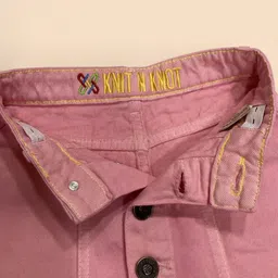 Knit N Knot Girls Front Buttons & Adjustable Waistband A-Line Mini Skirt image 4