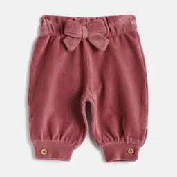 Chicco Girls Relaxed Textured Self Design Pleated Trousers-picture-56