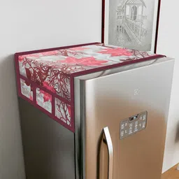 Kuber Industries Pink & Grey Printed Fridge Top Cover-picture-17