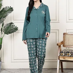 Kanvin Women Floral Printed Night suit-picture-11