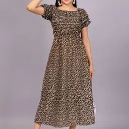 KALINI Floral Print Crepe Maxi Midi Dress-picture-12