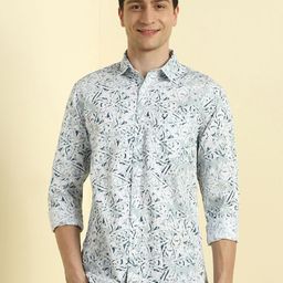 Allen Solly Men Floral Opaque Printed Casual Shirt-picture-14