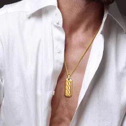 KRENOZ Men Silver-Plated Necklace image 1