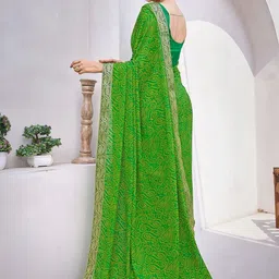 priyashi Paisley Printed Pure Georgette Saree With Blouse Piece image 4