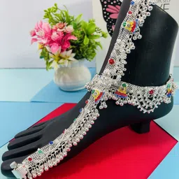 AamNa Enterprises Silver-Plated Anklet image 3