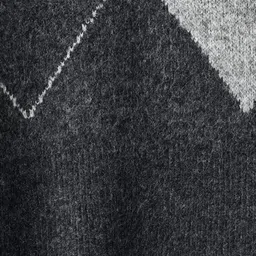 MANGO Round Neck Argyle Self Design Sweaters image 2