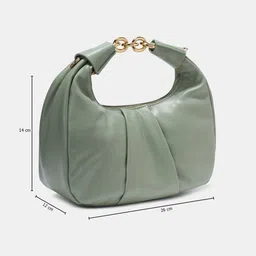 Forever Glam by Pantaloons Women Solid Structured Handheld Bag image 4