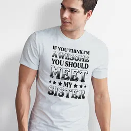 Seekbuylove Men Typography Printed Bio Finish T-shirt image 5